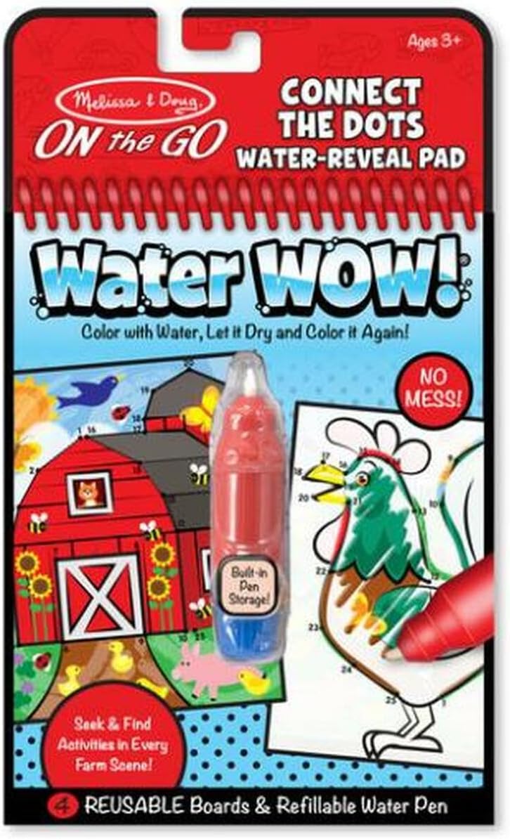 & Doug Water Wow Su Ile Boyama Kitabı, Çiftlik Noktaları Birleştir (19485)