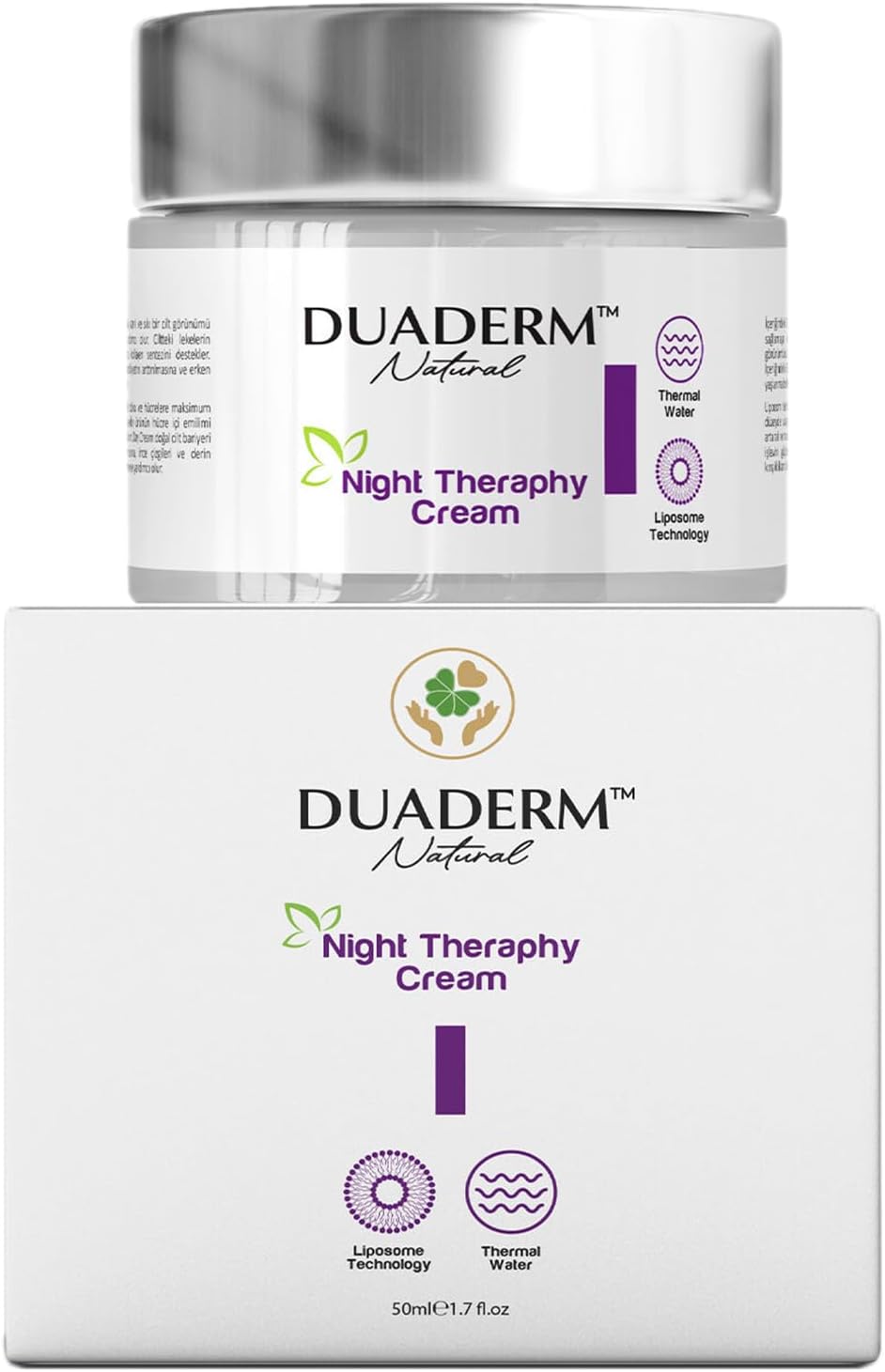 Alternative view of Duaderm Kırışıklık Karşıtı Gece Kremi, Liposomal C ve A Vitaminli, 50 ml