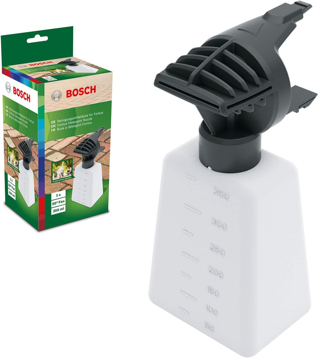 Professional Accessories yüksek basınçlı temizleyici için aksesuar ( Fontus başlığı, püskürtme temizleme maddesi başlığı, şişe kapasitesi: 350 ml, kartonda)
