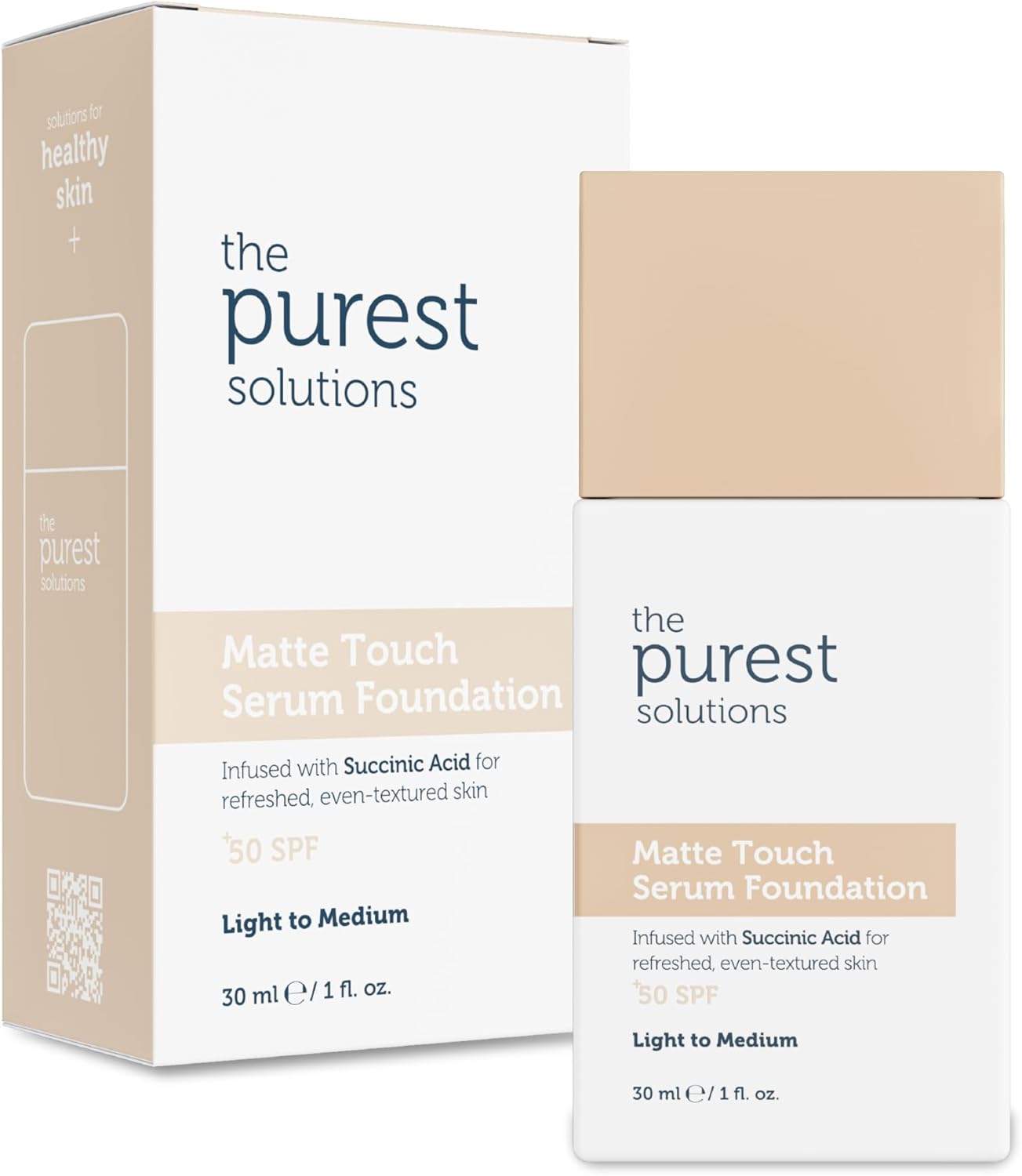 The Purest Solutions Sebum Dengeleyici & Matlaştırıcı Serum Fondöten SPF 50, 30 Mililitre – Açık/Orta Ton - Görsel 3