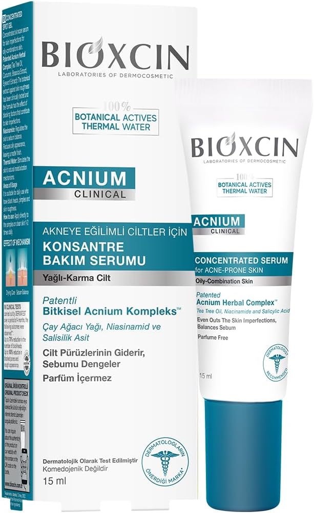 Acnium Konsantre Bakım Serumu 15 ml – Akneye Eğilimli Ciltler İçin Sebum Dengeleyici ve Nemlendirici Serum
