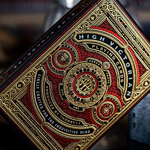 Theory 11 Victorian Koleksiyoner Red Kırmızı iskambil Oyun Kağıdı Kartları - Görsel 3