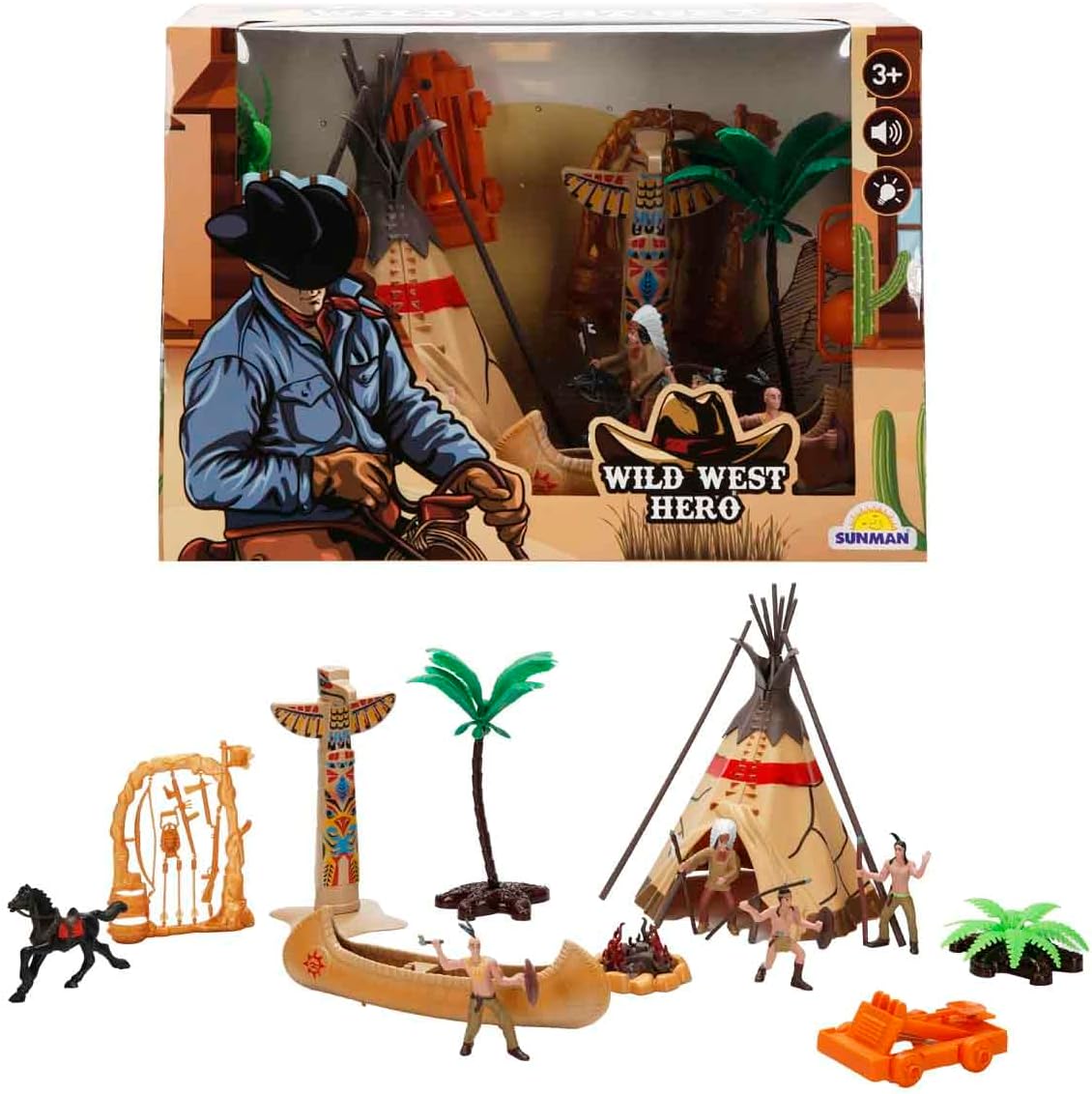 Alternative view of West Hero Kovboy Oyun Set Set Kızıldereli Çadır Müzikli/Işıklı