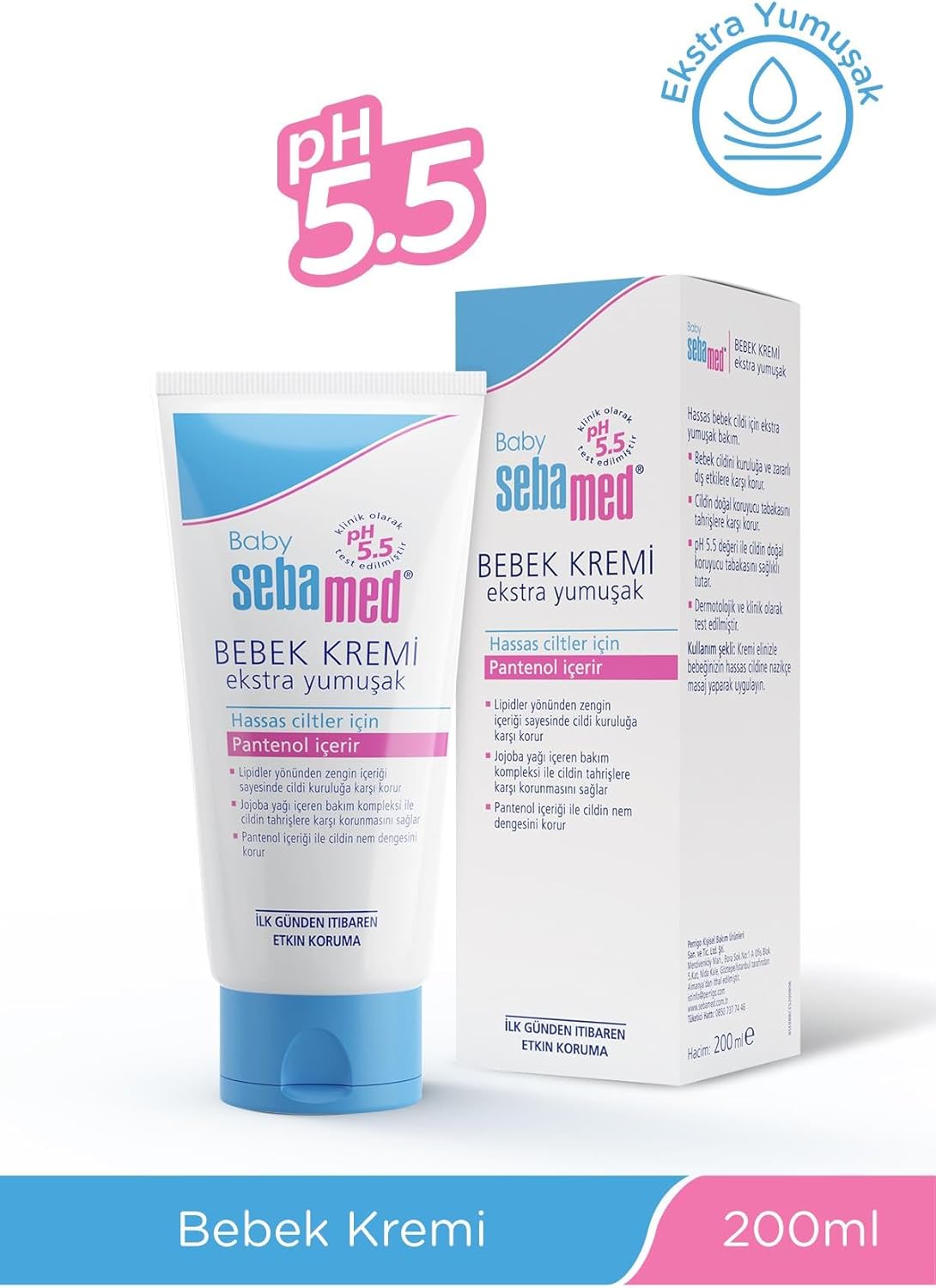 Alternative view of Baby Hassas Ciltler Pantenol İçerikli Cilt Kuruluğuna Karşı Etkili Ekstra Yumuşak Bebek Kremi 200 ml