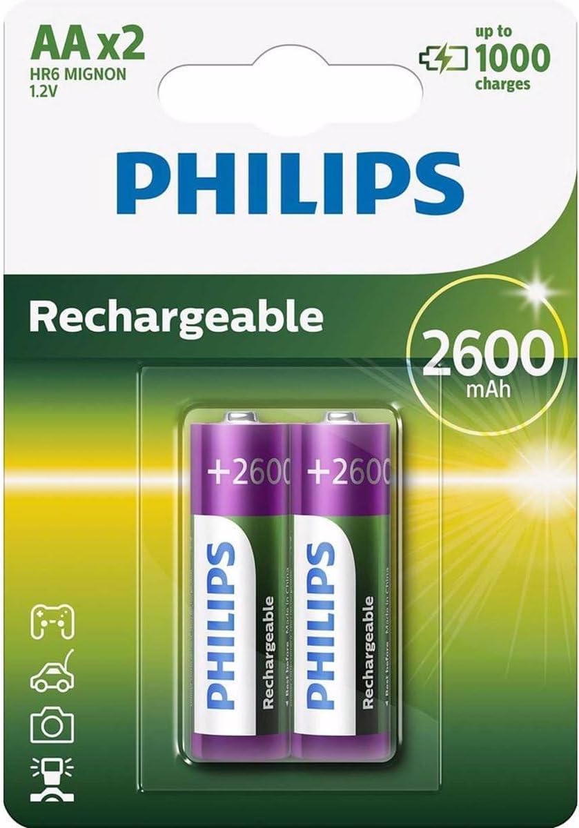 Alternative view of çok aşamalı Life NiMH pil AA Mignon 2600 mAh 2'li Paket