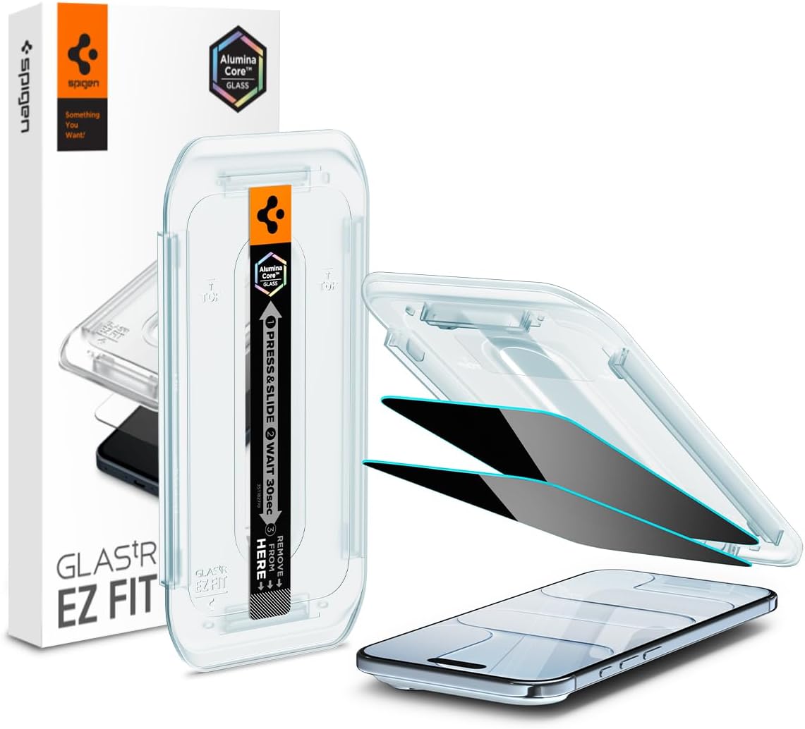 Air ile Uyumlu Hayalet Cam Ekran Koruyucu AluminaCore™ iyonlaştırılmış Güçlendirilmiş Cam Teknolojisi Kolay Kurulum GLAS.tR EZ Fit Privacy HD (2 Adet) - AGL09862 - Görsel 2