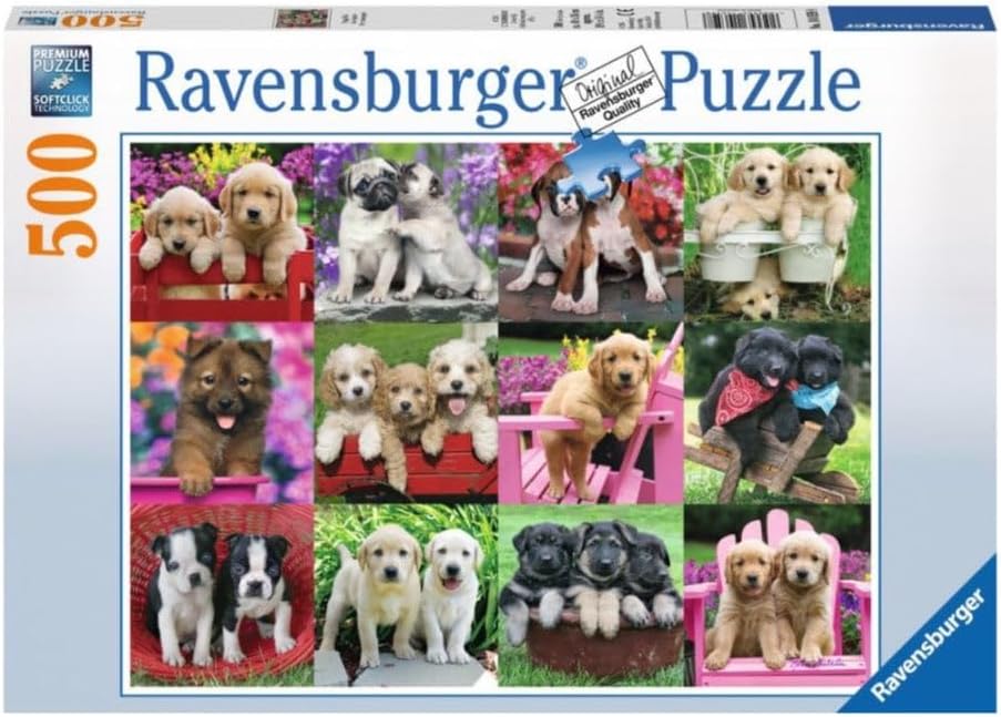 500 Parça Puzzle Köpek Yavruları - Görsel 3
