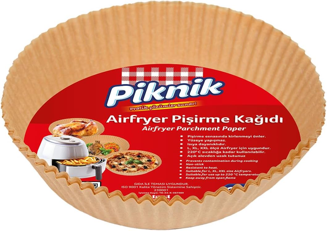 Piknik Airfryer Pişirme Kağidi 25'Li