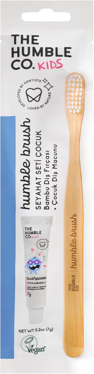 Alternative view of - Humble Brush Travel Kit - Mini Seyahat Seti (Çocuklar için) (Çocuk Diş fırçası ve 7 gr Diş Macunu)