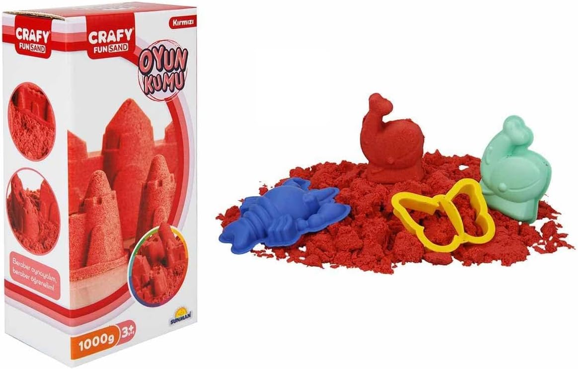 Alternative view of CRAFY Oyun Kumu 1000 gr Kırmızı