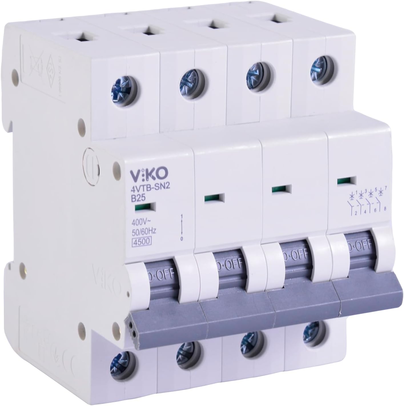 Alternative view of 4VTB-4B25 Otomatik Sigorta 4,5kA B Tipi 4 Kutup 25A