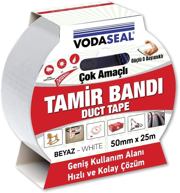 Çok Amaçlı Tamir Bandı, 50Mmx25Mt, Beyaz - Görsel 3