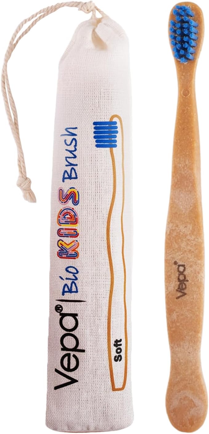 Vepa Elite Bio Ahşap Çocuk Diş Fırçası Bez Ambalaj
