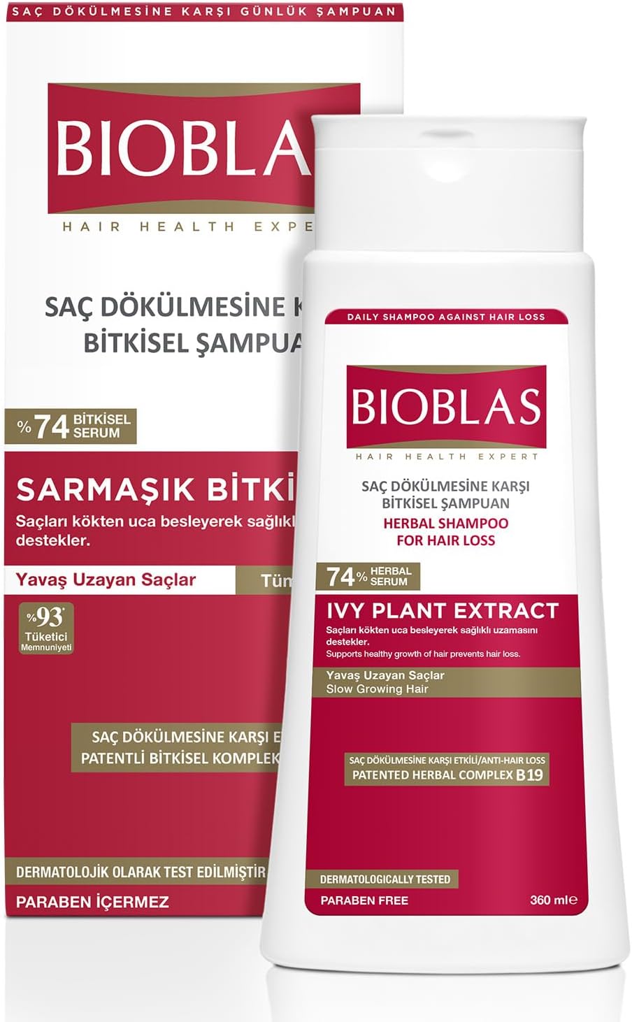 Alternative view of Sarmaşık Özlü Saç Dökülmesine Karşı Bitkisel Şampuan – Phytosterol & Bitkisel Kompleks B19, Sağlıklı Uzama Destekli, 360 ml