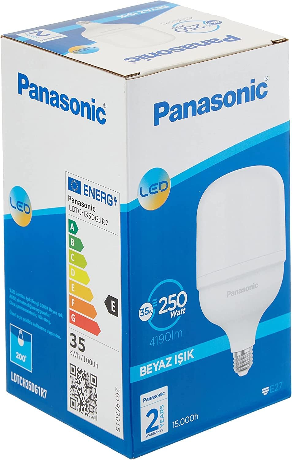 Alternative view of E27 LED TORCH LAMBA, BEYAZ IŞIK 35W 4190LM 6500K