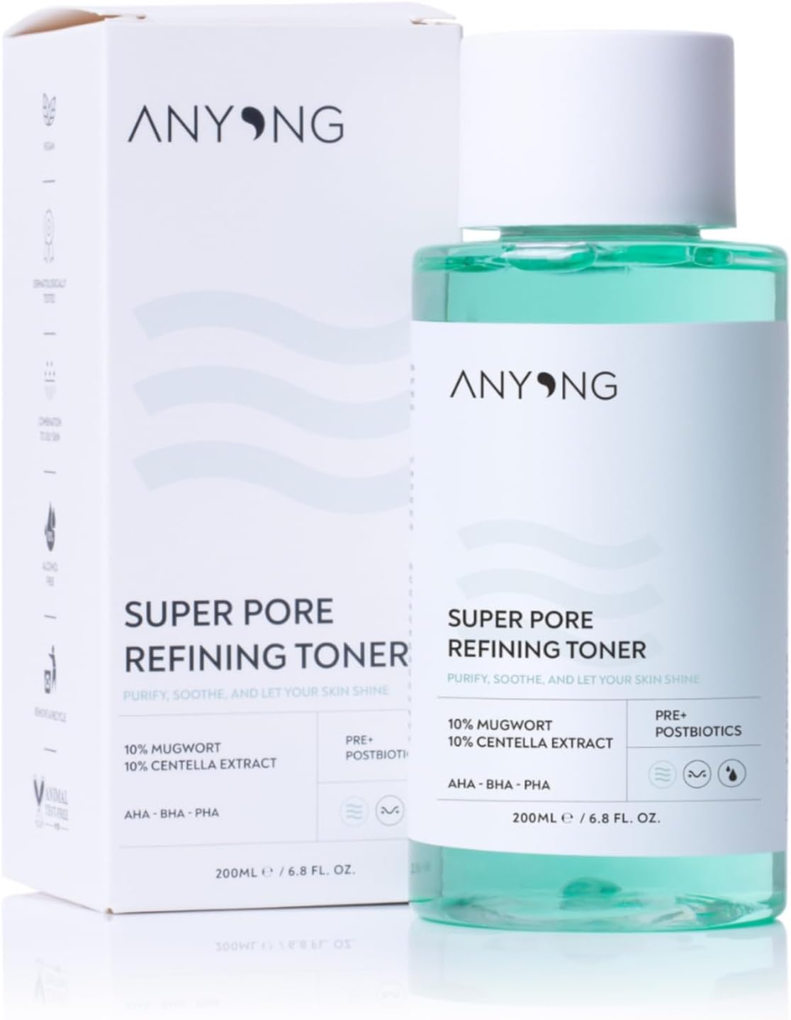Alternative view of Anyong Gözenek Sıkılaştırıcı, Akne Karşıtı, Arındırıcı Tonik 200 ml (AHA & Salisilik Asit & PHA)