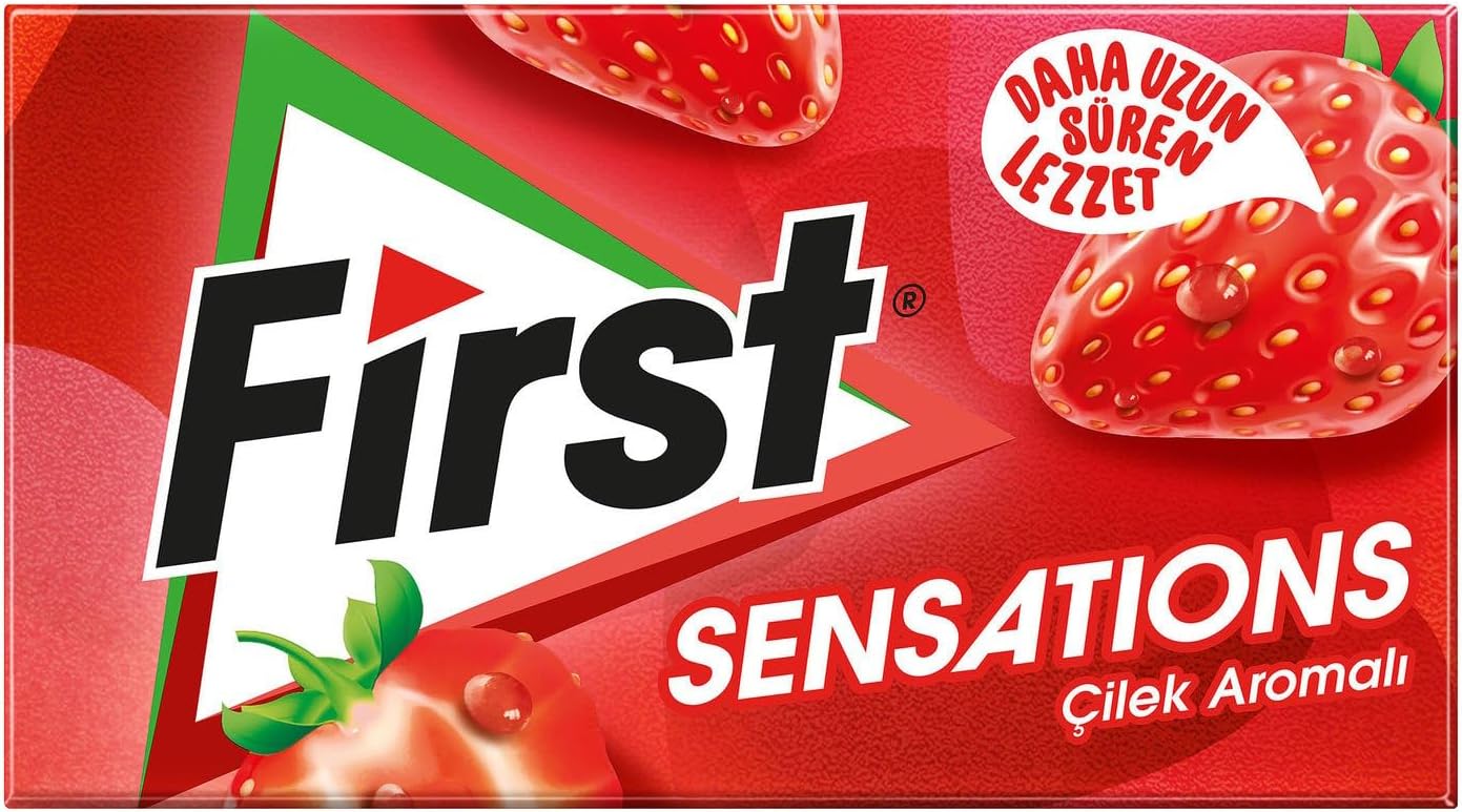 Alternative view of First Sensations Çilek Aromalı Şekersiz Sakız 27 gr