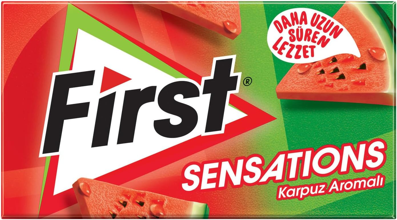 First Sensations Karpuz Aromalı Şekersiz Sakız 27 gr