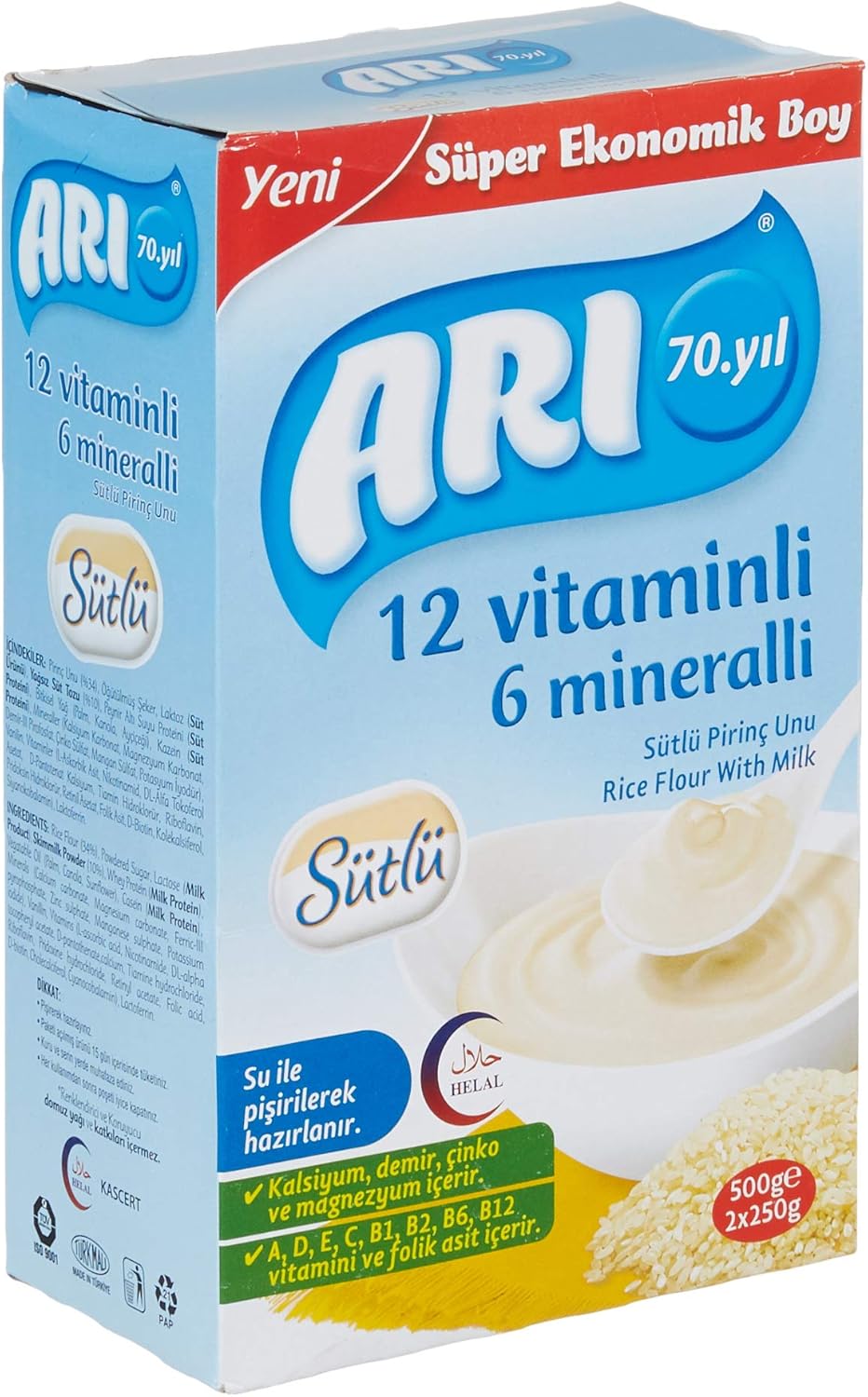 ARI Mama 12 Vitaminli 6 Mineralli Sütlü Pirinçli 500 gr - Görsel 3