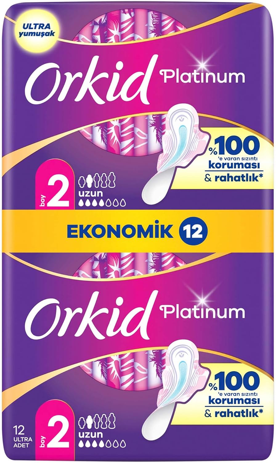 Platinum Hijyenik Ped Uzun (Boy 2) Ekonomik Paket 12 Adet Ped