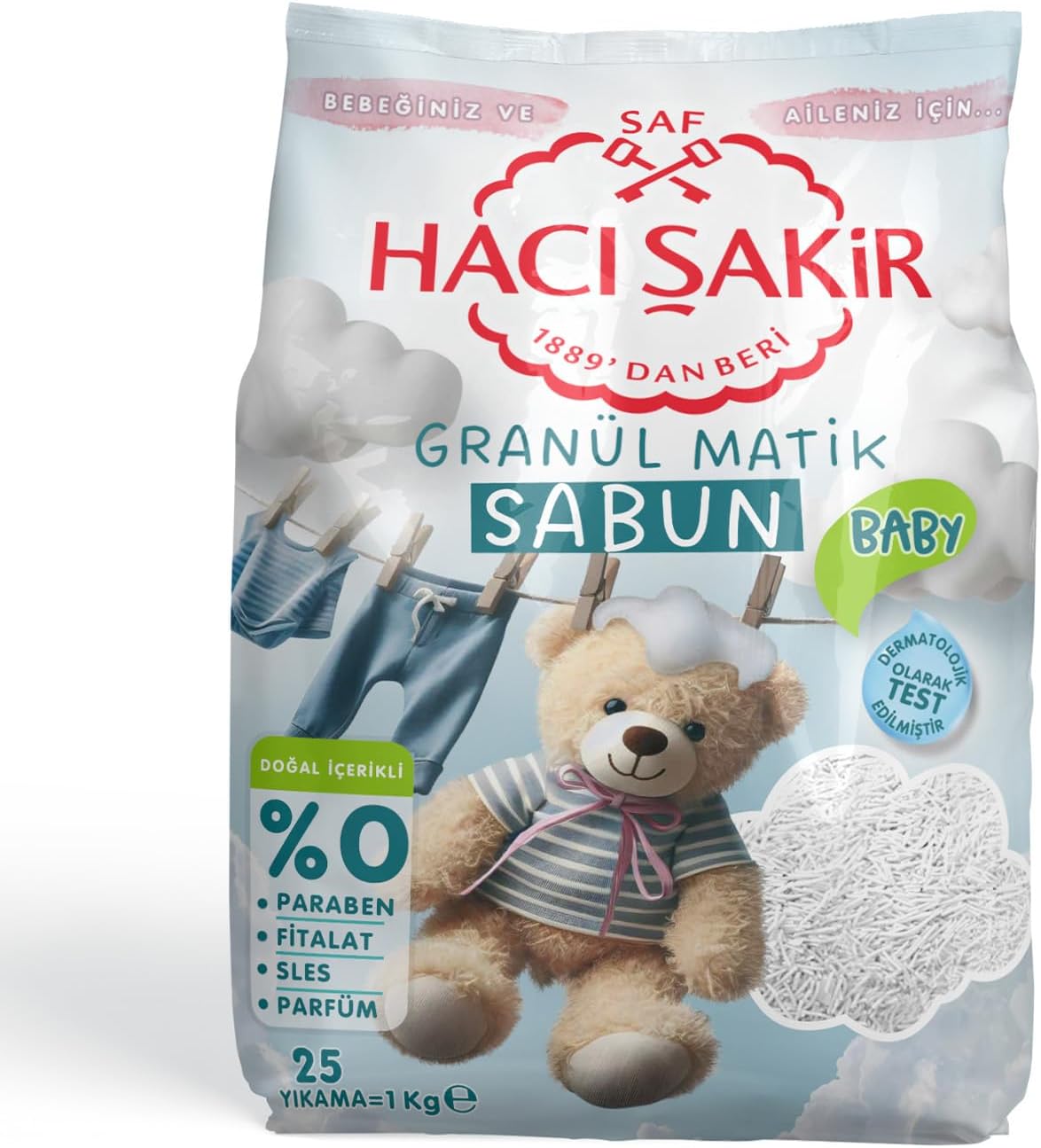 Granül Matik Sabun Otomatik Makineler İçin Sabun 25 Yıkama (1 x 1000 g) - Görsel 2