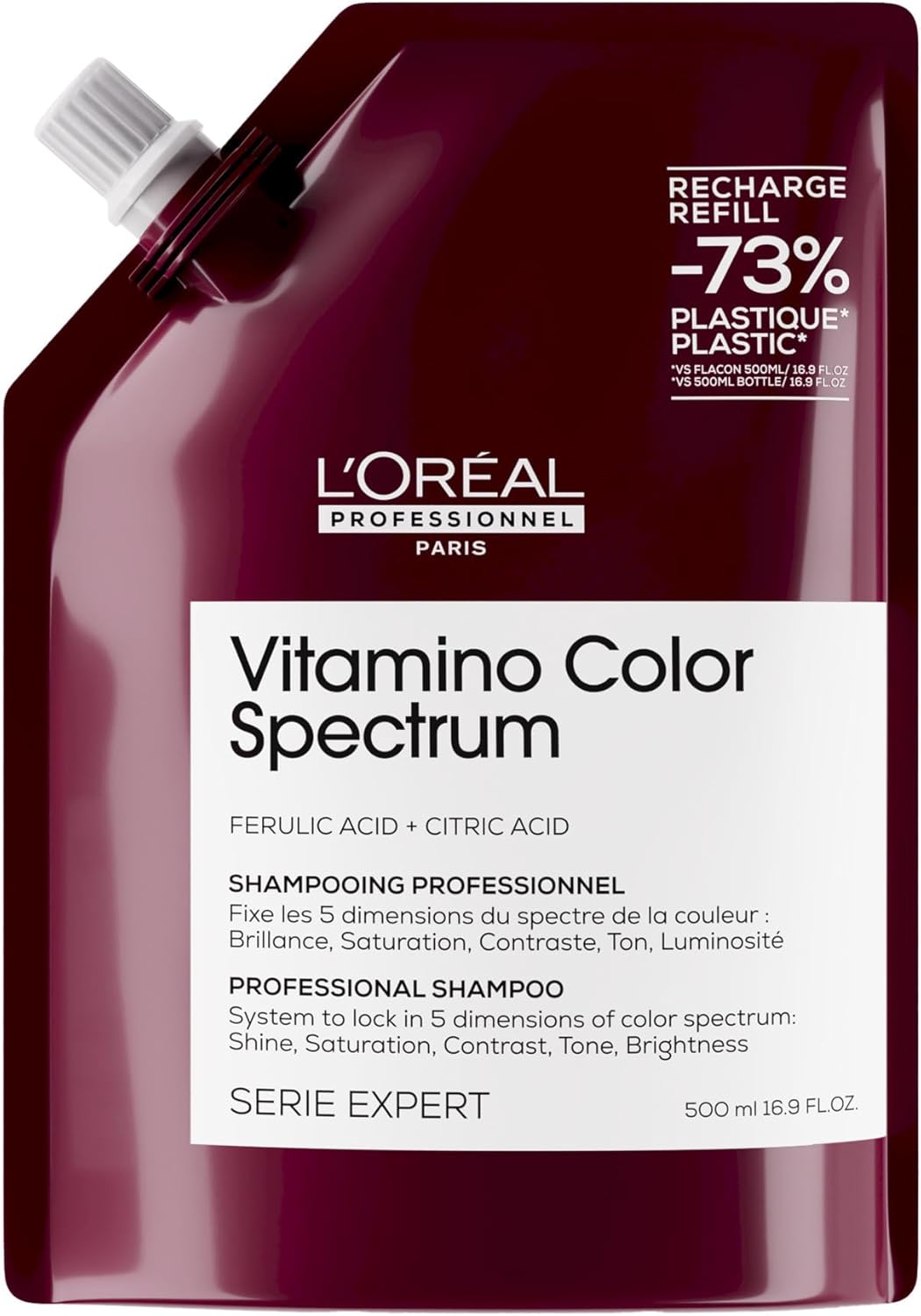 Professionnel Paris Serie Expert Vitamino Boyalı Saçlar İçin Parlaklık Kazandıran Renk Koruyucu Şampuan 500ml - Görsel 2
