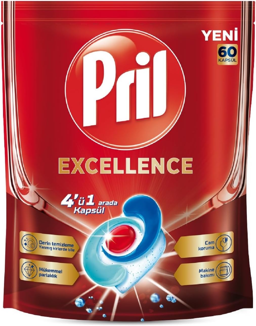 Alternative view of Excellence 4'ü 1 Arada Bulaşık Makinesi Kapsülü - 60 Kapsül