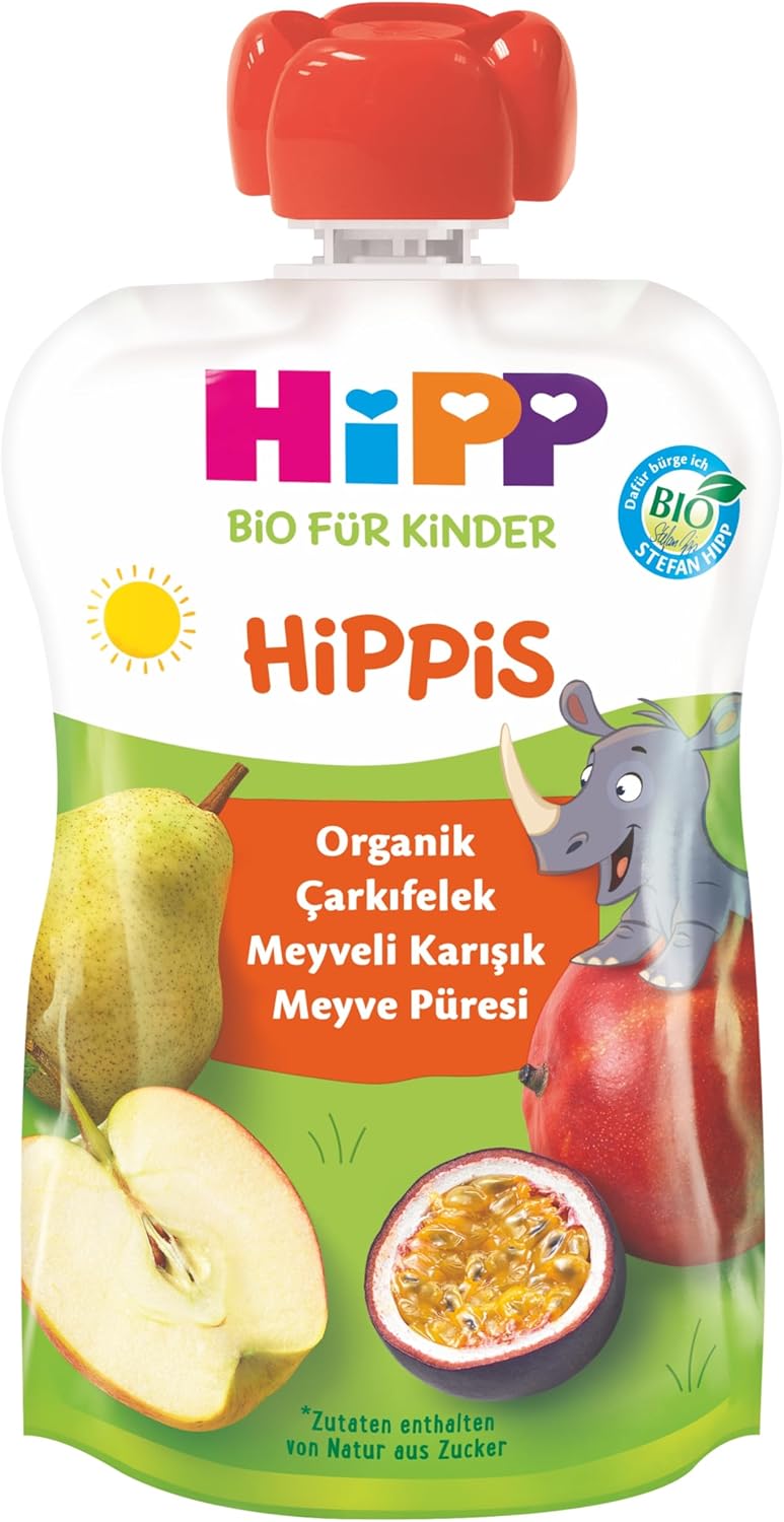 Organik Çarkıfelek Meyveli Karışık Meyve Püresi 100 gr