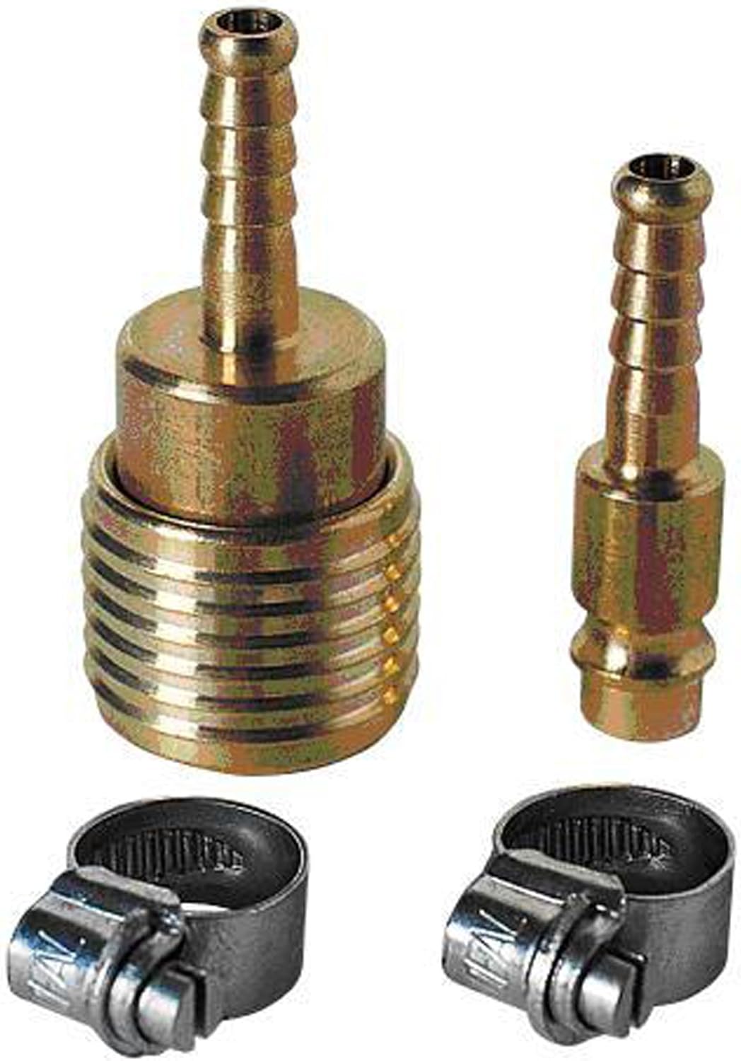 Alternative view of Orijinal  Hortum Bağlantı Seti, 4 parça 6 mm (Kompresör Aksesuarı, 4 parçalı set, 1x tek elle hızlı bağlantı parçası, 2x hortum kelepçesi dahil) - 4139500