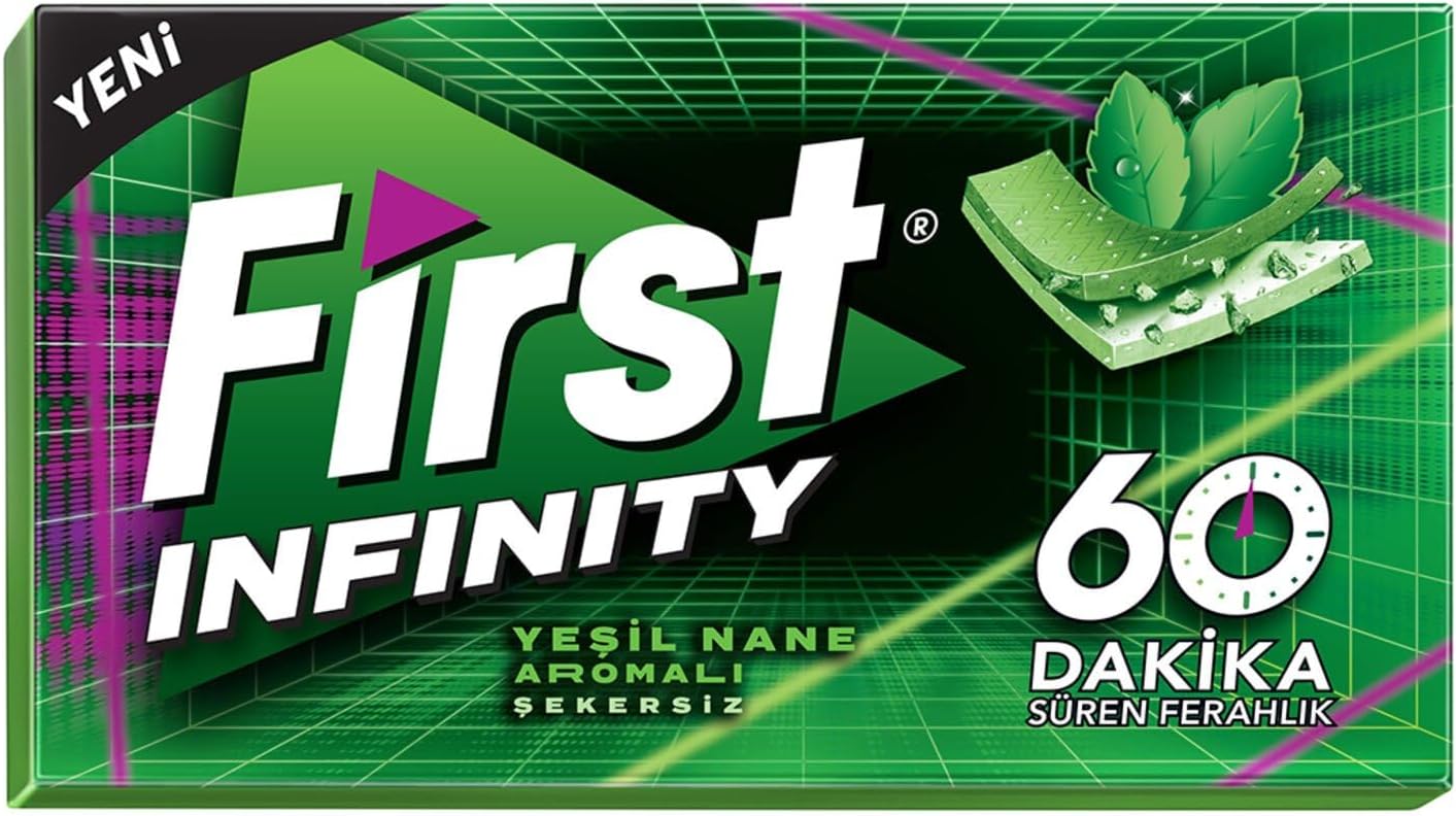Alternative view of First Infinity 60 Dk Yeşil Nane Aromalı Şekersiz Sakız 27 gr
