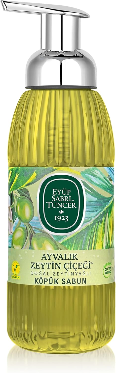 Doğal Zeytinyağlı Köpük Sabun Ayvalık Zeytin Çiçeği (500 ml)