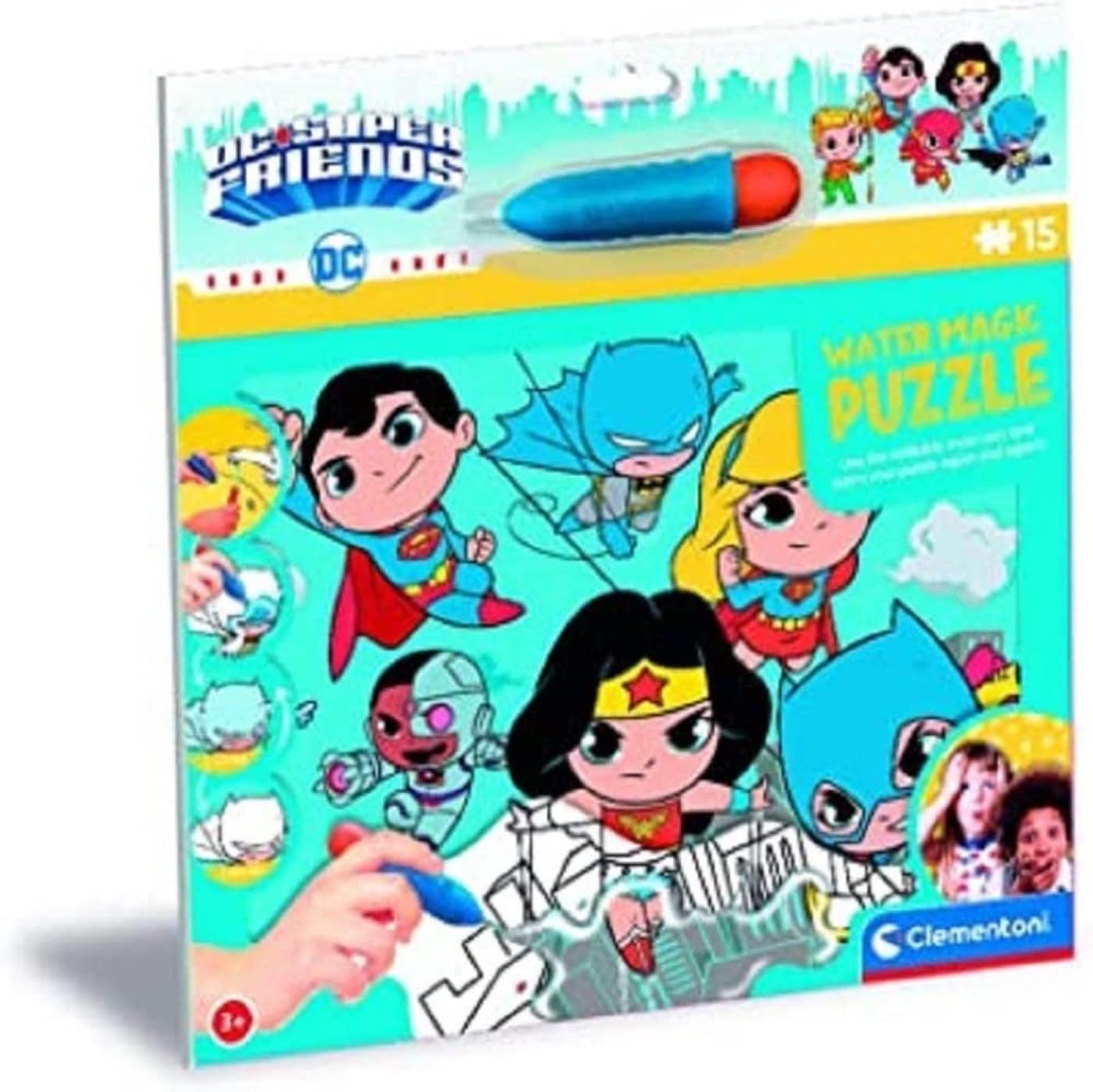 Alternative view of - 22243-15 Parça Water Frame Puzzle - DC Super