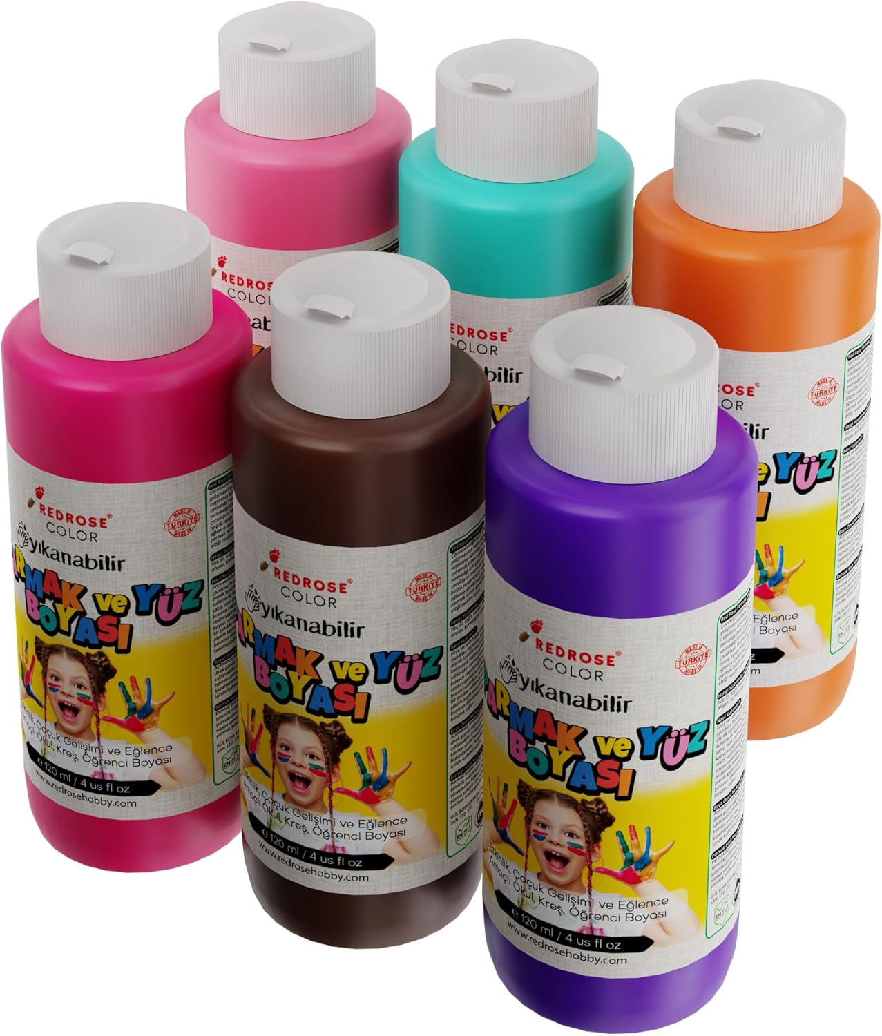 Alternative view of Tamamlayıcı Renkler Parmak Boyası 6'lı Set 6x120 ml