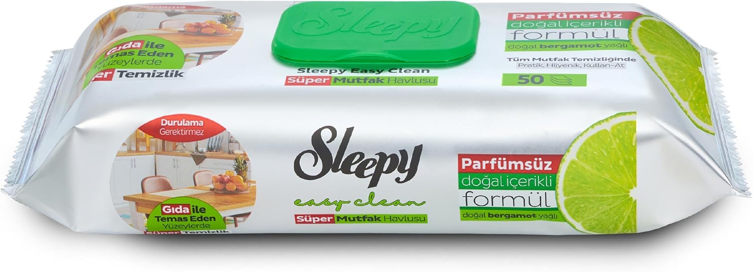 Easy Clean Süper Yüzey Temizlik Mutfak Havlusu&Mendili Bergamot Yağlı 50 Yaprak