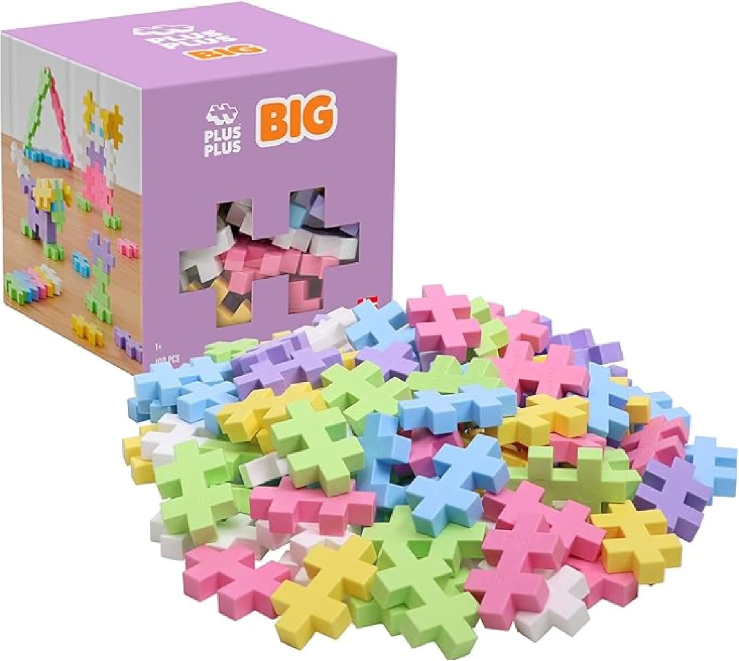 Big Pastel, 100 Parça İnşa ve Yapı Seti Oyuncağı