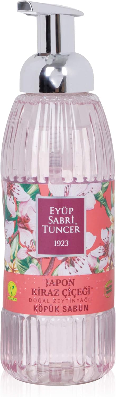 Doğal Zeytinyağlı Köpük Sabun Kiraz Çiçeği (500 ml)
