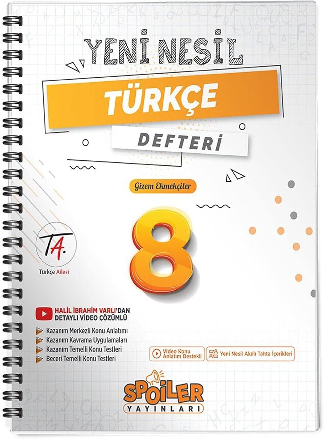 8. Sınıf Yeni Nesil Türkçe Defteri