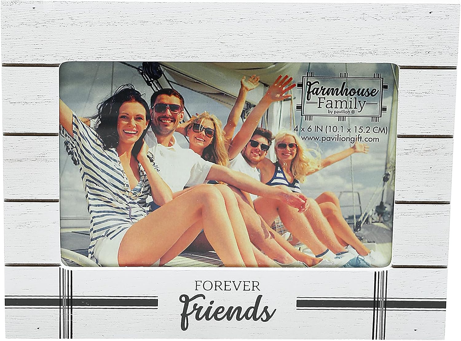 - 10,16 cm x 15,24 cm Fotoğraf - Forever Friends - 19,05 cm x 15,24 cm MDF Kendinden Ayakta Duran Resim Çerçevesi