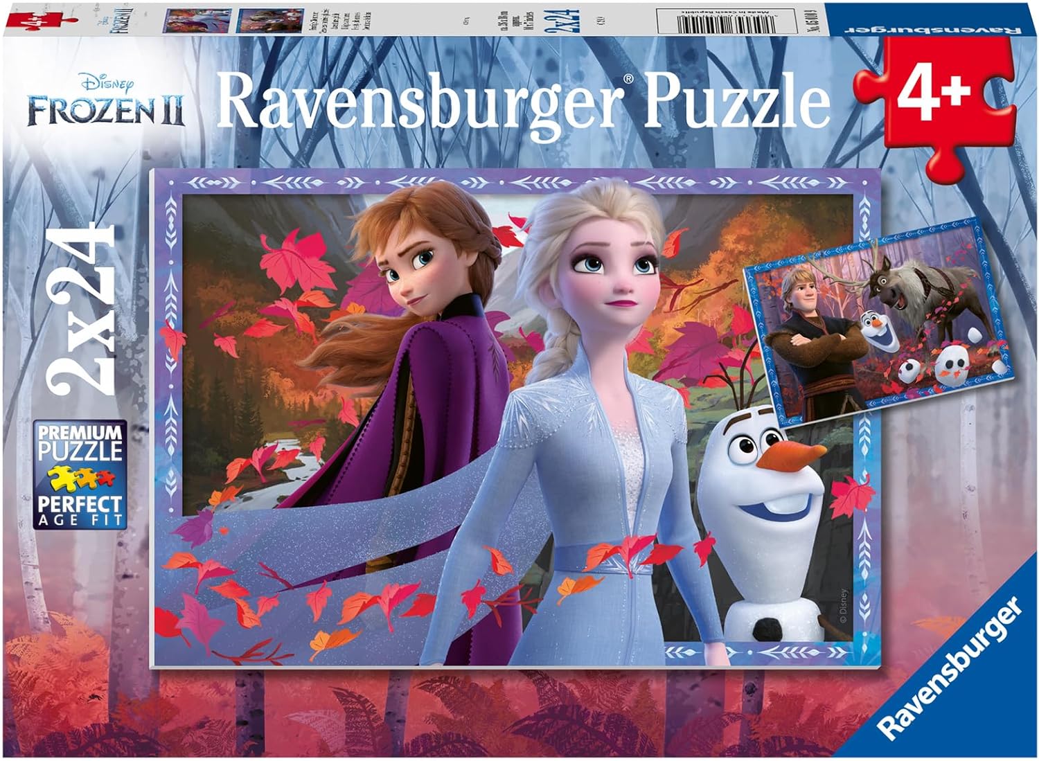 Alternative view of Puzzle, Wd Frozen2, 2X24 Parça