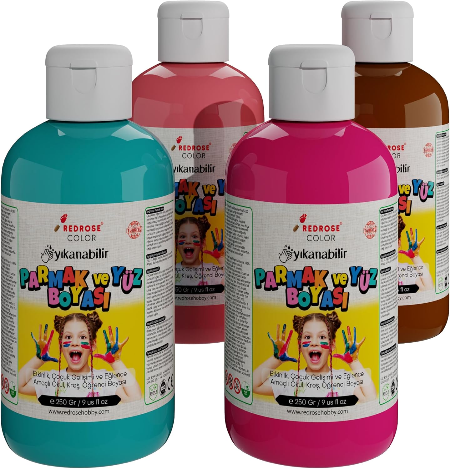 Alternative view of Tamamlayıcı Renkler Parmak Boyası 4'lü Set 4x250 gr