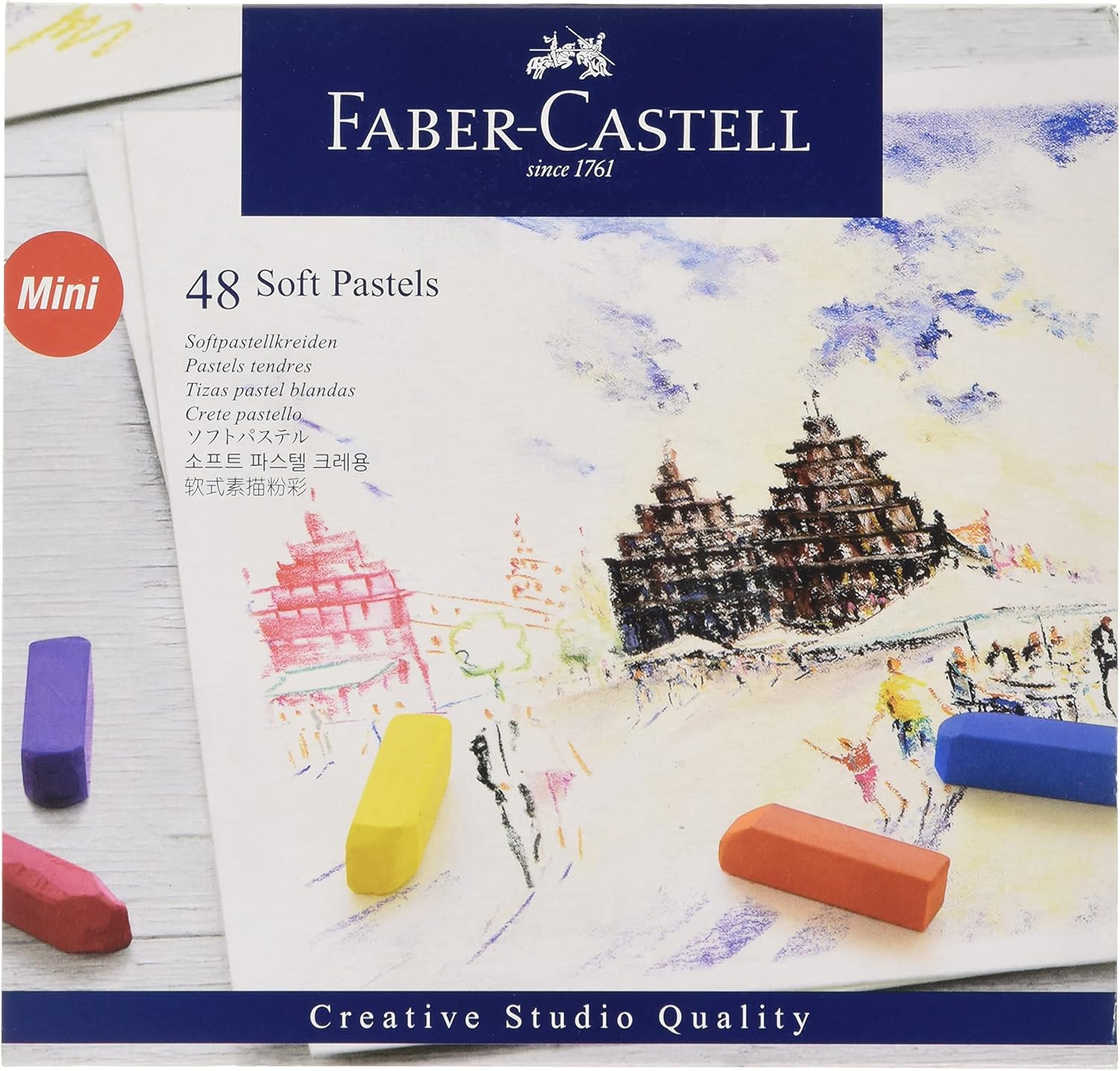 Studio Toz Pastel Boya, 48 Renk, Yumuşak Doku, Yoğun Pigment, Sanatsal Kullanım İçin Uygun - Görsel 3