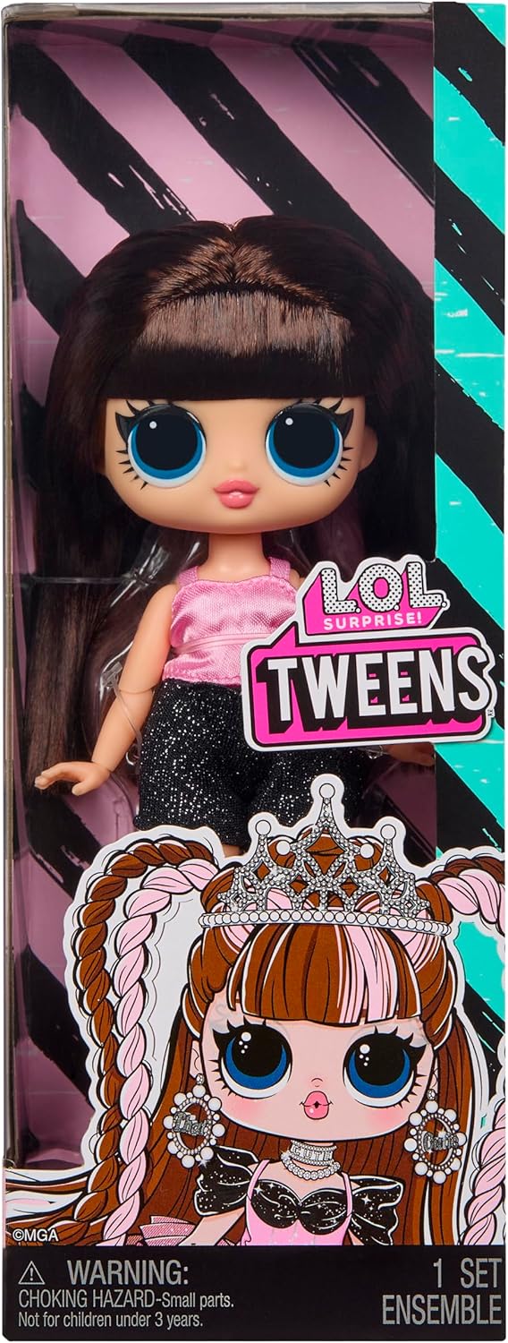 Alternative view of Surprise Tweens Billie Bebek, Pembe Bluz, Siyah Şort, 16.5 cm, Plastik