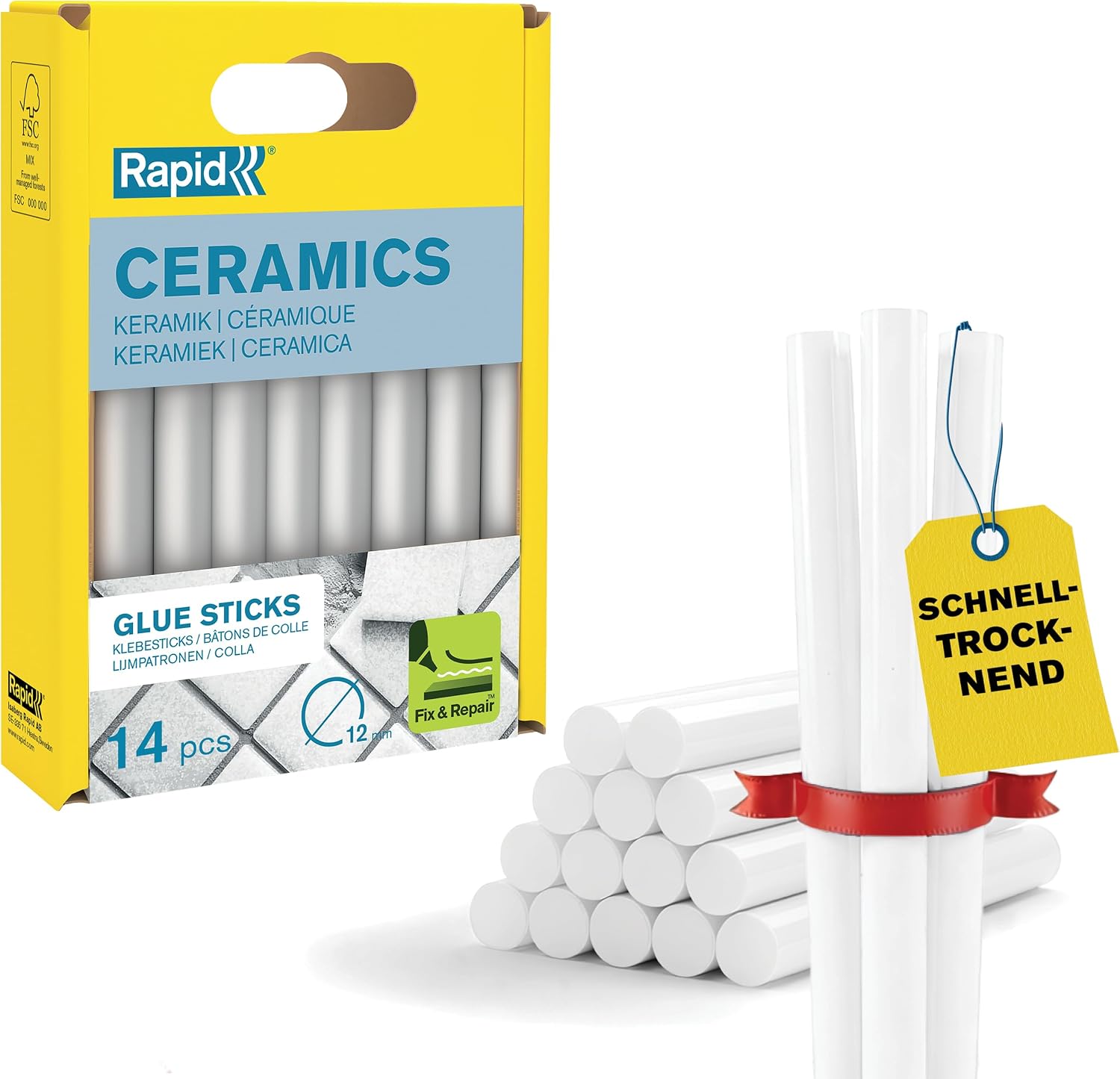 tutkal çubukları metal Çap 12 x 94 mm, 50 g, 40107352, 40107359