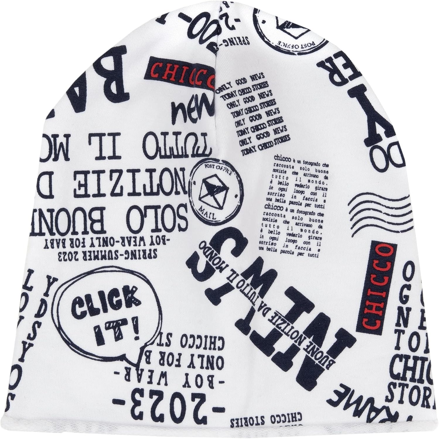 Alternative view of Unisex Bebek Şapka, Siyah/Beyaz, 12-15 Ay