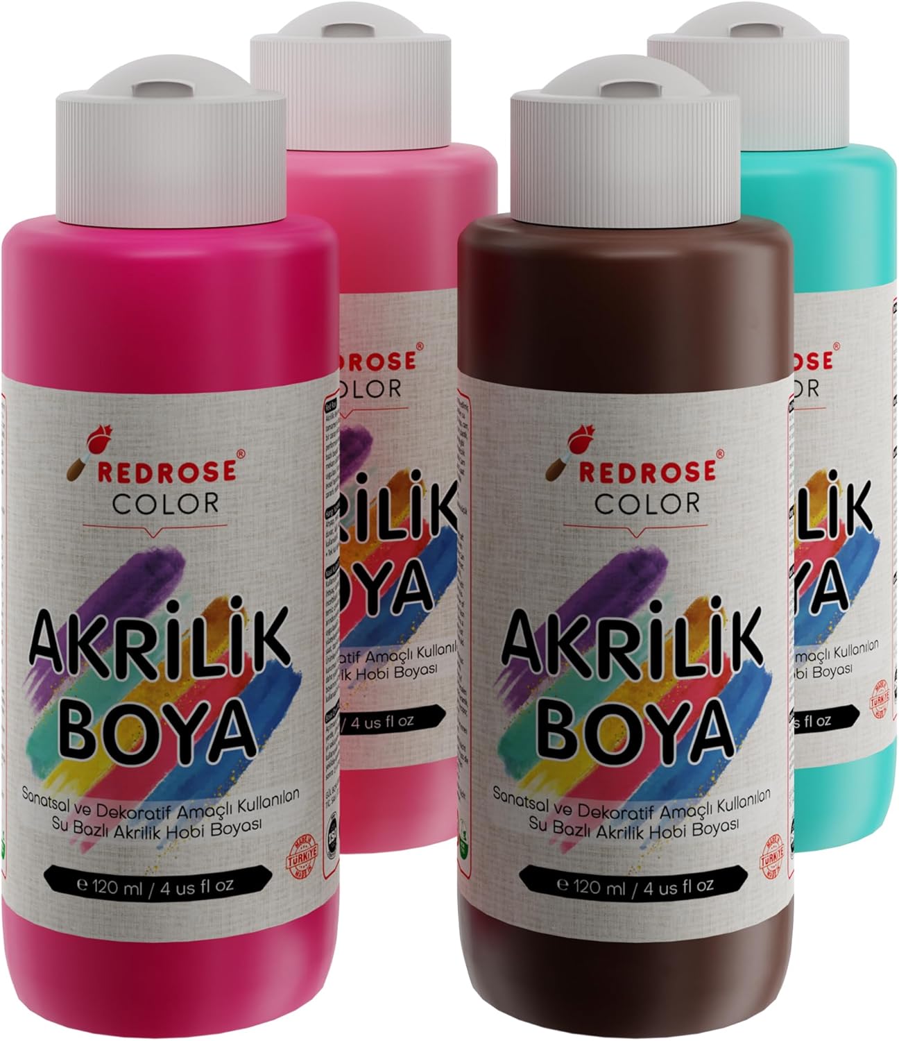 Tamamlayıcı Renkler Akrilik Boya 4'lü Set 4x120 ml