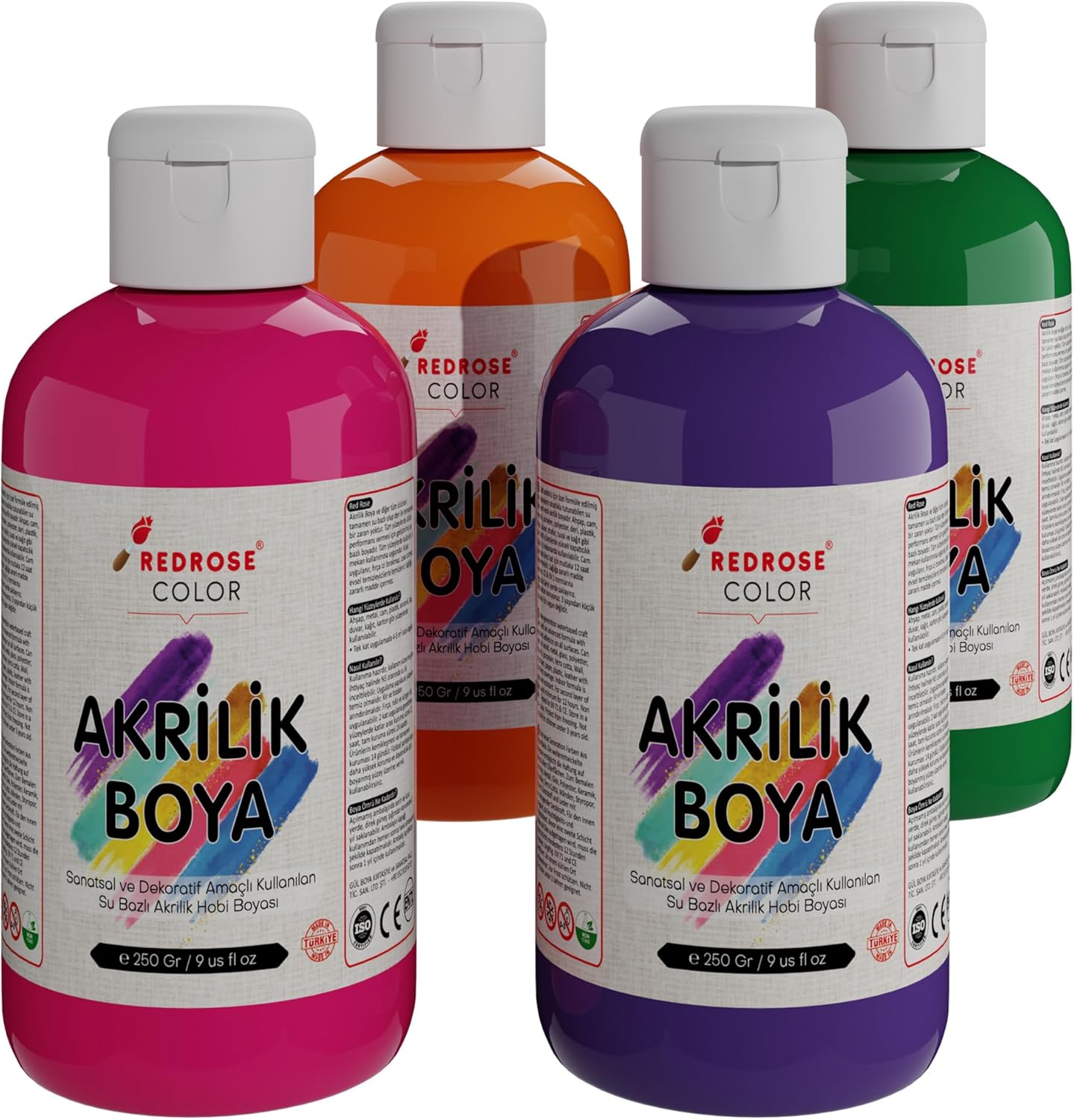 Alternative view of Ara Renkler Akrilik Boya 4'lü Set 4x250 gr