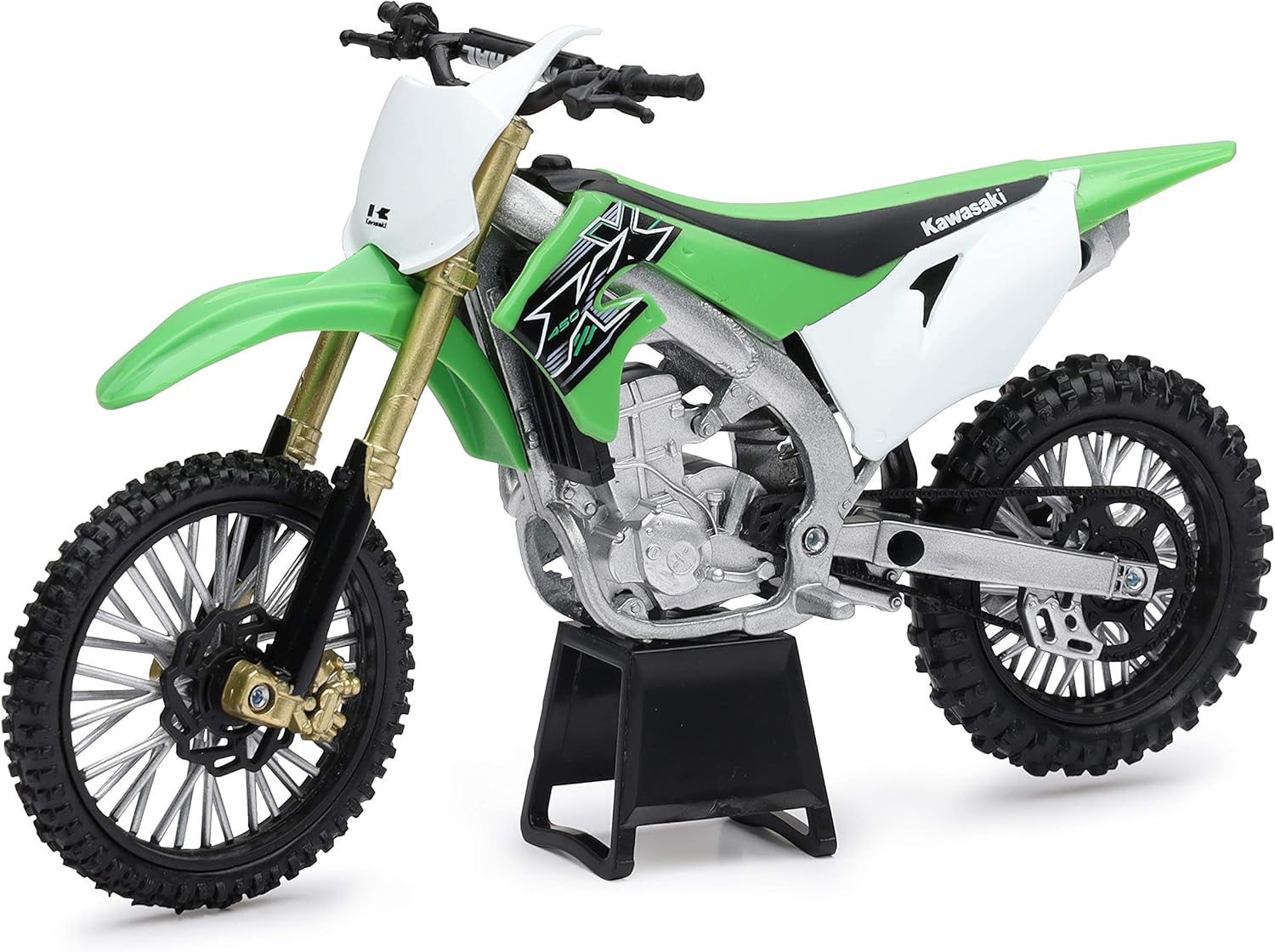 Alternative view of New-Ray Kawasaki KX 450F Yeşil 1/12 Diecast Motosiklet