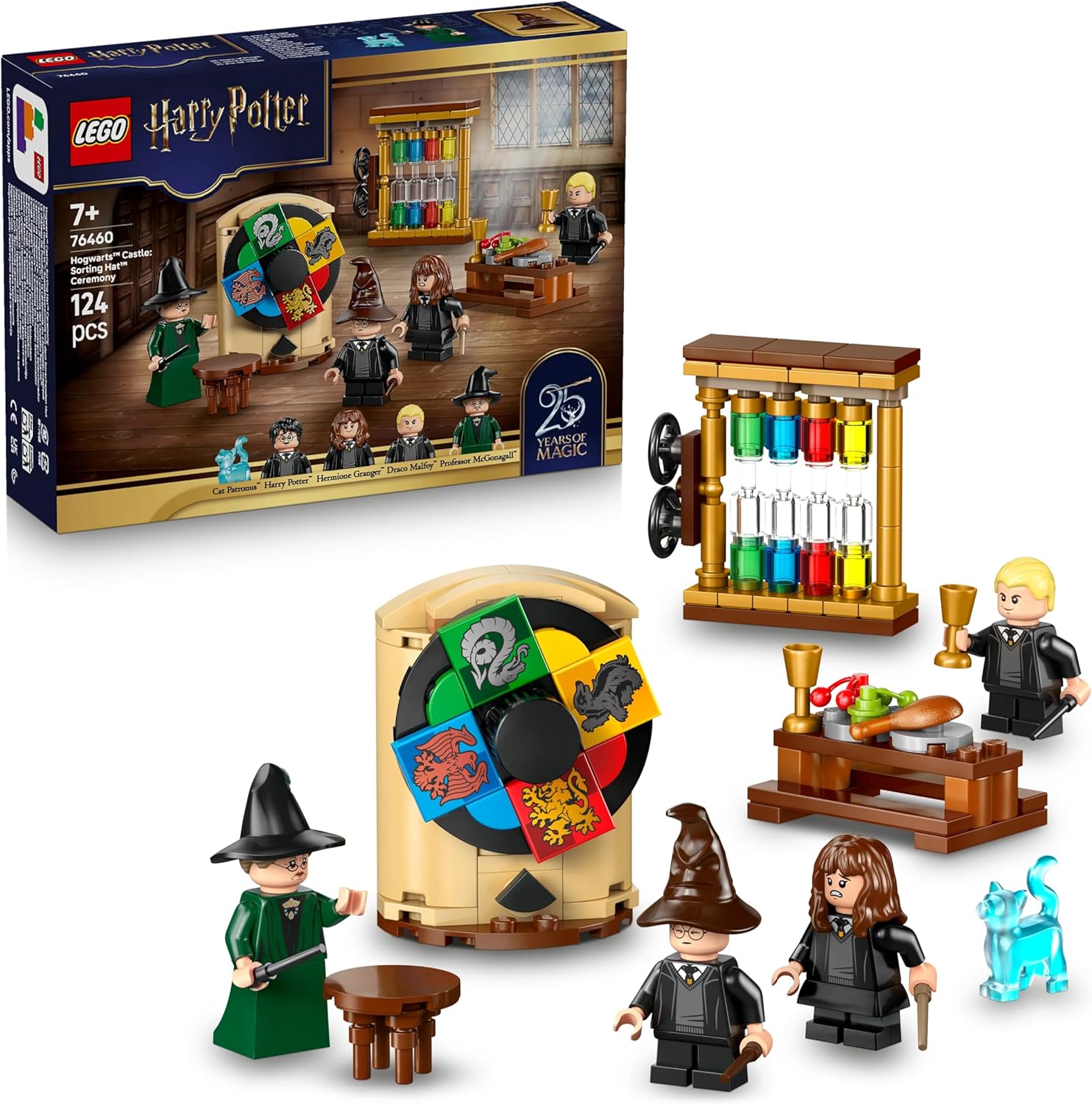 Alternative view of Hogwarts Şatosu: Seçmen Şapka Töreni 76460-7 Yaş ve Üzeri Çocuklar için Potter, Hermoine ve Draco Minifigürleri İçeren Yaratıcı Oyuncak Yapım Seti, Hediye Fikri (124 Parça)