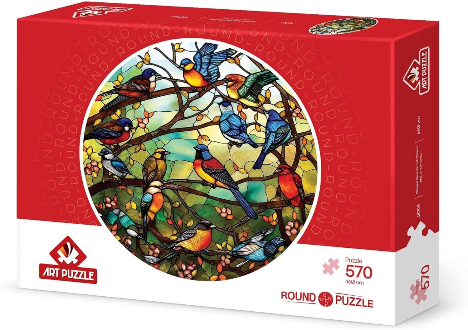 Vitray Orman Korosu 570 Parça Round Puzzle