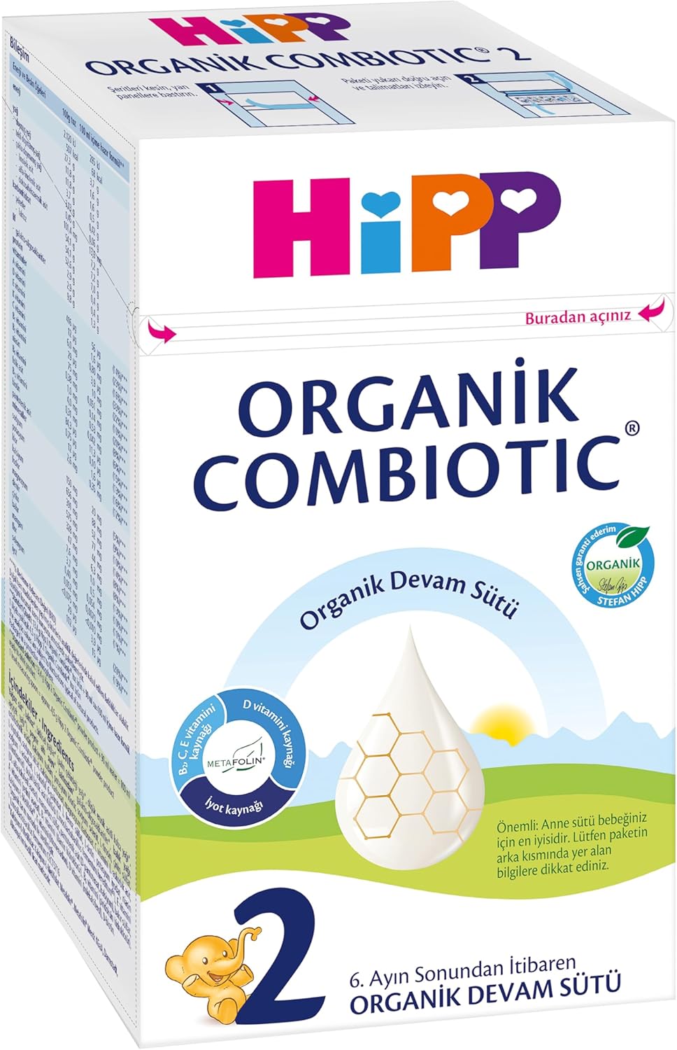 Alternative view of 2 Organik Combiotic Devam Sütü 600 gr